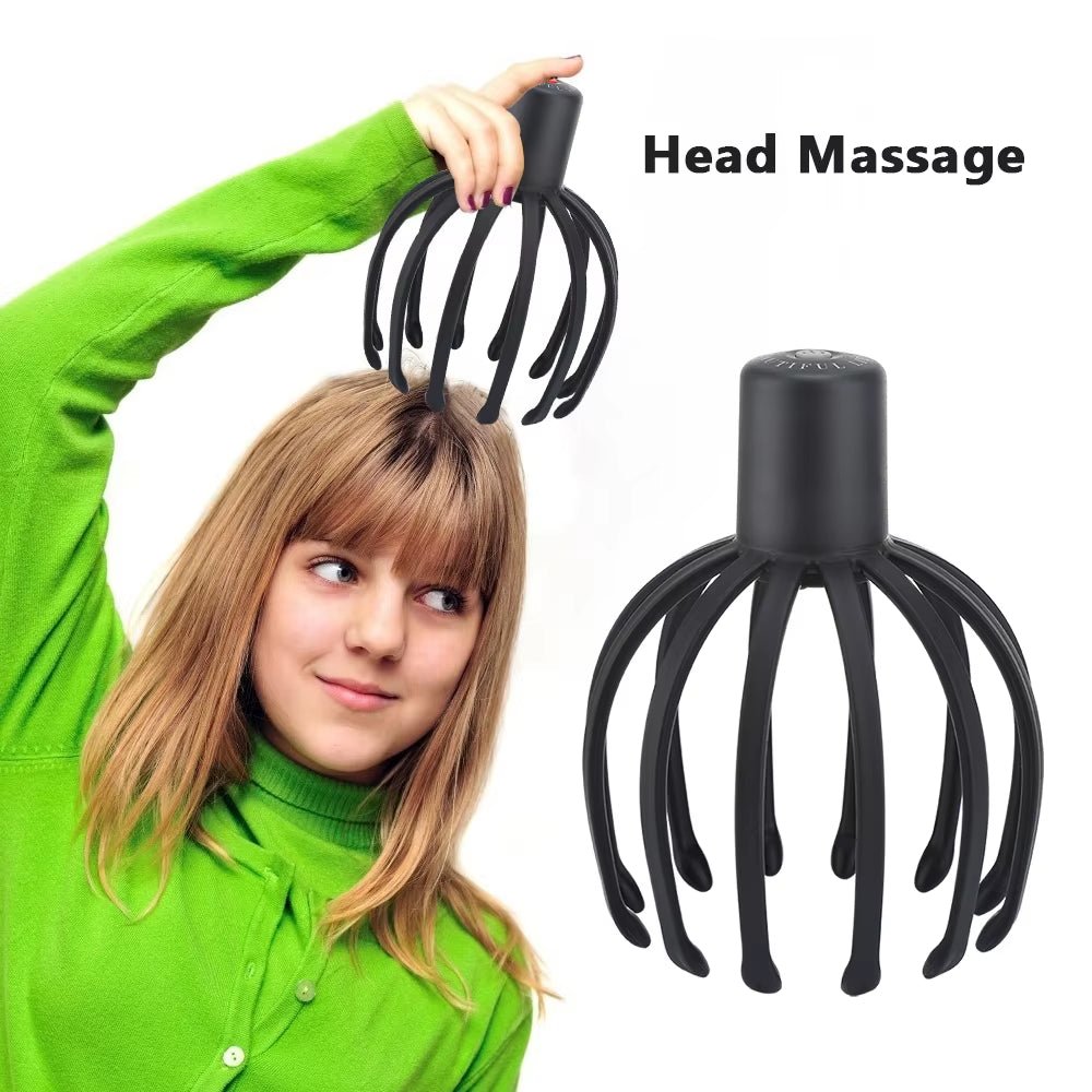 Electric Octopus Claw Scalp Massager Stress Relief Therapeutic Head Scratcher Relief Hair Stimulation Head Massager Health Care - KPAKPA Market